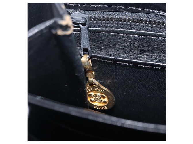 Céline Borsa a tracolla CELINE C Sulky Canvas Black Gold Auth ep16244 Nero D'oro - vista 26