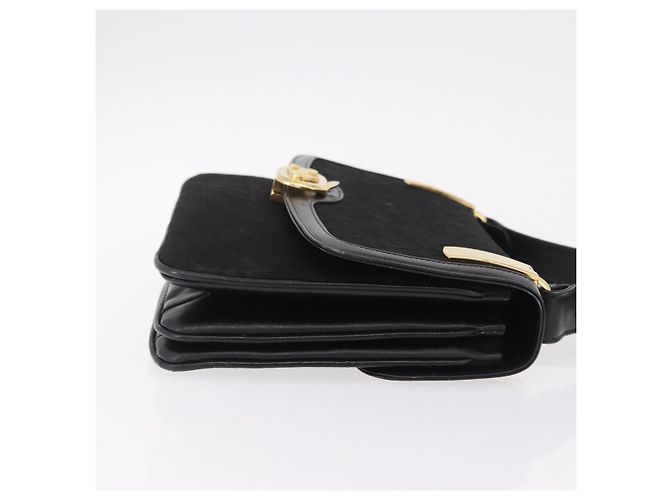 Céline Borsa a tracolla CELINE C Sulky Canvas Black Gold Auth ep16244 Nero D'oro - vista 4