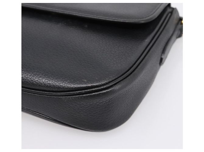 Borsa a tracolla Burberrys in pelle nera e oro autentica ep16277 Nero D'oro - vista 10