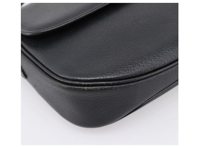 Borsa a tracolla Burberrys in pelle nera e oro autentica ep16277 Nero D'oro - vista 11