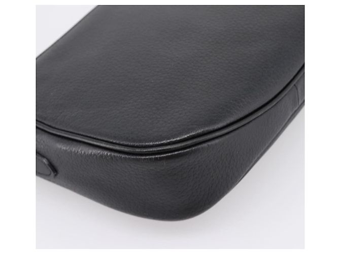 Borsa a tracolla Burberrys in pelle nera e oro autentica ep16277 Nero D'oro - vista 13