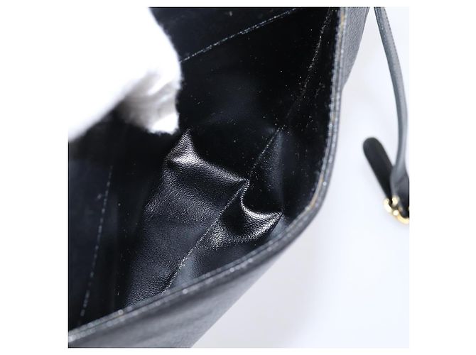 Borsa a tracolla Burberrys in pelle nera e oro autentica ep16277 Nero D'oro - vista 22
