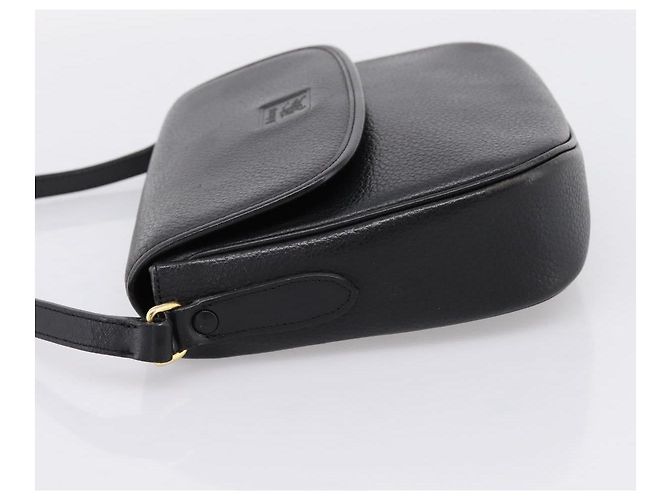 Borsa a tracolla Burberrys in pelle nera e oro autentica ep16277 Nero D'oro - vista 4