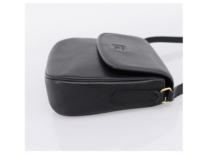 Borsa a tracolla Burberrys in pelle nera e oro autentica ep16277 Nero D'oro - vista 5