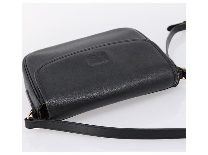 Borsa a tracolla Burberrys in pelle nera e oro autentica ep16277 Nero D'oro - vista 6