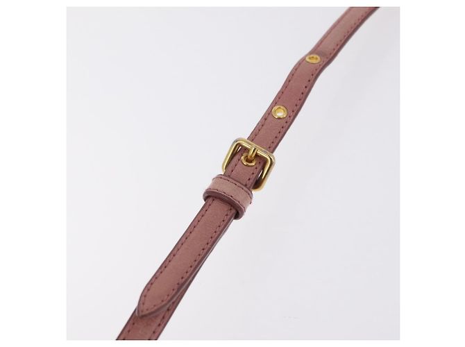 Borsa a tracolla Miu Miu Matelassé Vitellolux Pink Gold Auth 206318A Rosa D'oro - vista 11