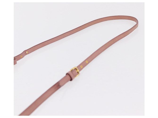 Borsa a tracolla Miu Miu Matelassé Vitellolux Pink Gold Auth 206318A Rosa D'oro - vista 9