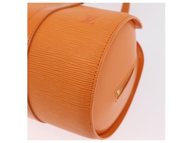 Borsa a mano LOUIS VUITTON Epi Soufflot Orange Mandarin M5222H LV Auth 203201V Arancione Grigio - vista 16