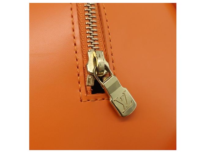 Borsa a mano LOUIS VUITTON Epi Soufflot Orange Mandarin M5222H LV Auth 203201V Arancione Grigio - vista 17