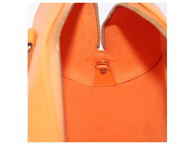 Borsa a mano LOUIS VUITTON Epi Soufflot Orange Mandarin M5222H LV Auth 203201V Arancione Grigio - vista 19