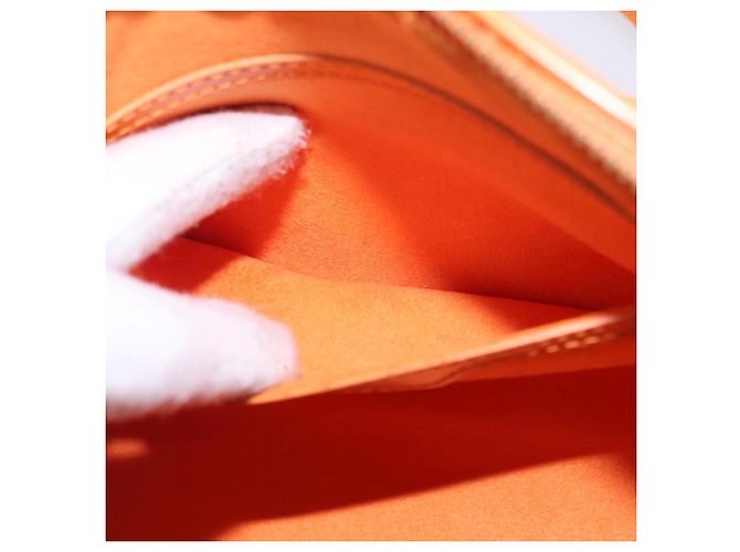 Borsa a mano LOUIS VUITTON Epi Soufflot Orange Mandarin M5222H LV Auth 203201V Arancione Grigio - vista 20