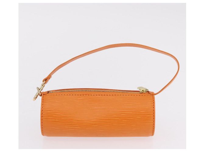 Borsa a mano LOUIS VUITTON Epi Soufflot Orange Mandarin M5222H LV Auth 203201V Arancione Grigio - vista 22