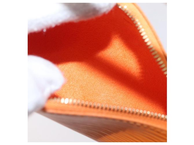 Borsa a mano LOUIS VUITTON Epi Soufflot Orange Mandarin M5222H LV Auth 203201V Arancione Grigio - vista 23