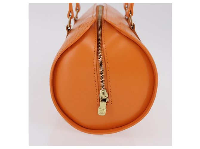 Borsa a mano LOUIS VUITTON Epi Soufflot Orange Mandarin M5222H LV Auth 203201V Arancione Grigio - vista 4