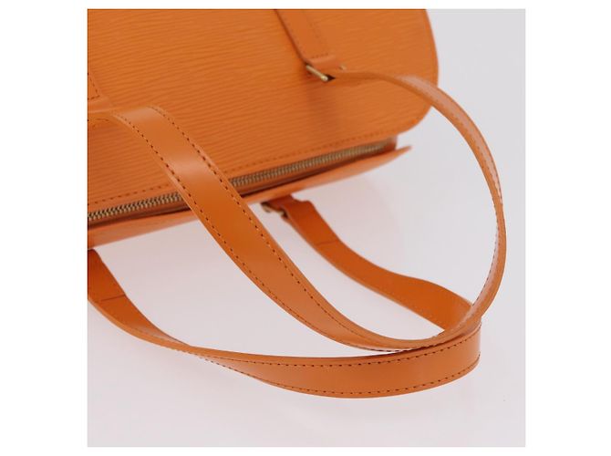 Borsa a mano LOUIS VUITTON Epi Soufflot Orange Mandarin M5222H LV Auth 203201V Arancione Grigio - vista 7