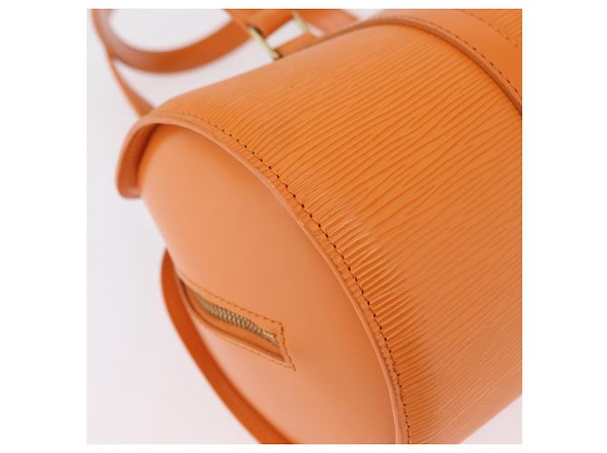 Borsa a mano LOUIS VUITTON Epi Soufflot Orange Mandarin M5222H LV Auth 203201V Arancione Grigio - vista 9