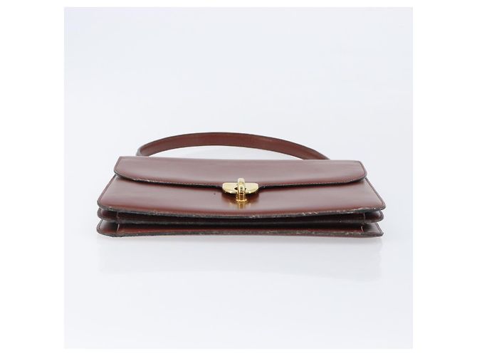 Borsa Christian Dior in pelle marrone e oro autentica ep15988 D'oro - vista 10