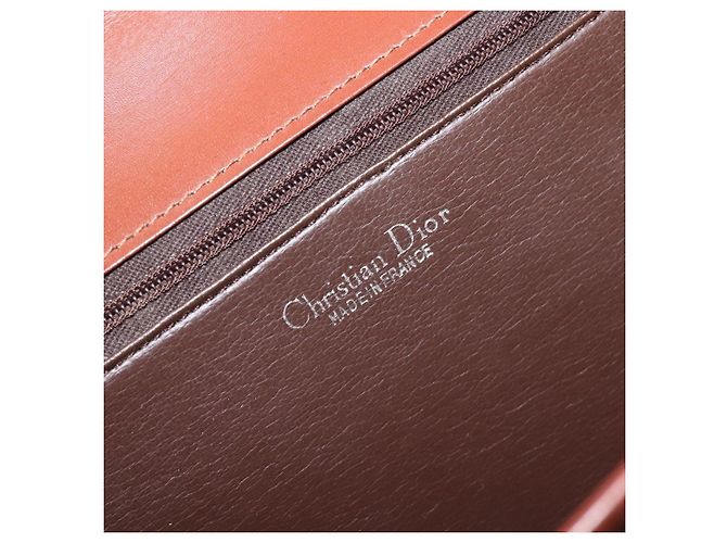 Borsa Christian Dior in pelle marrone e oro autentica ep15988 D'oro - vista 18
