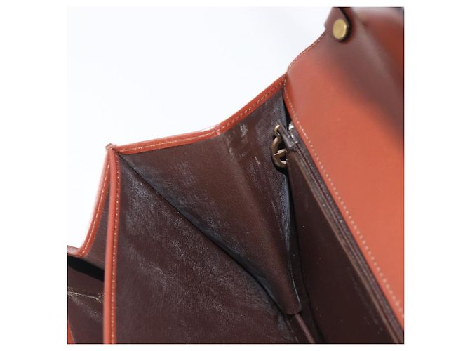 Borsa Christian Dior in pelle marrone e oro autentica ep15988 D'oro - vista 21