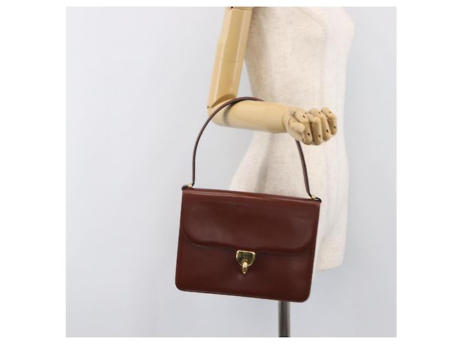 Borsa Christian Dior in pelle marrone e oro autentica ep15988 D'oro - vista 26
