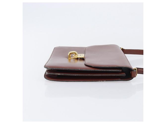 Borsa Christian Dior in pelle marrone e oro autentica ep15988 D'oro - vista 4