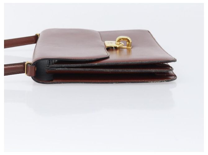 Borsa Christian Dior in pelle marrone e oro autentica ep15988 D'oro - vista 5