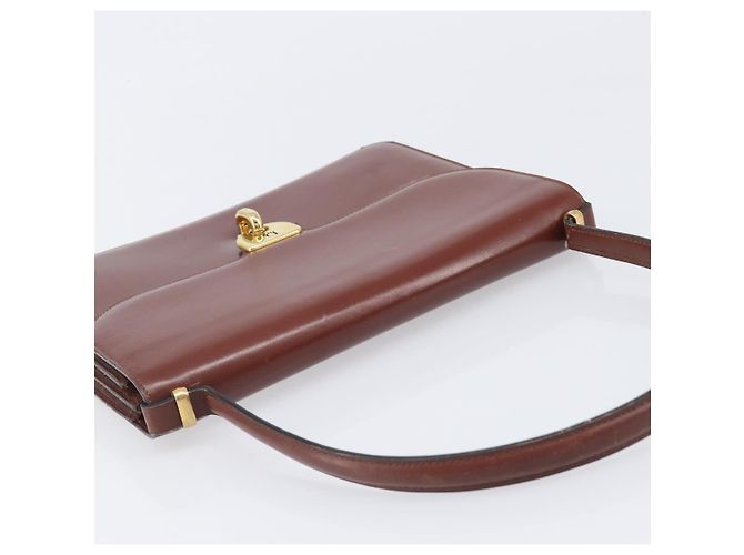 Borsa Christian Dior in pelle marrone e oro autentica ep15988 D'oro - vista 6