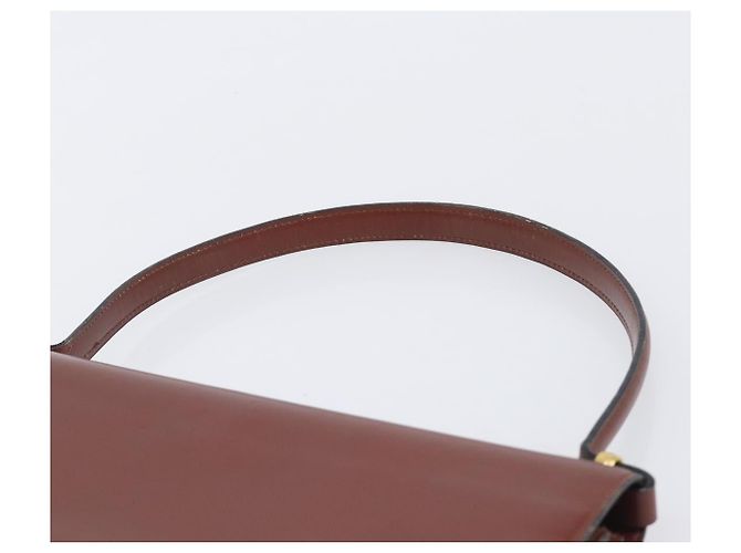 Borsa Christian Dior in pelle marrone e oro autentica ep15988 D'oro - vista 8