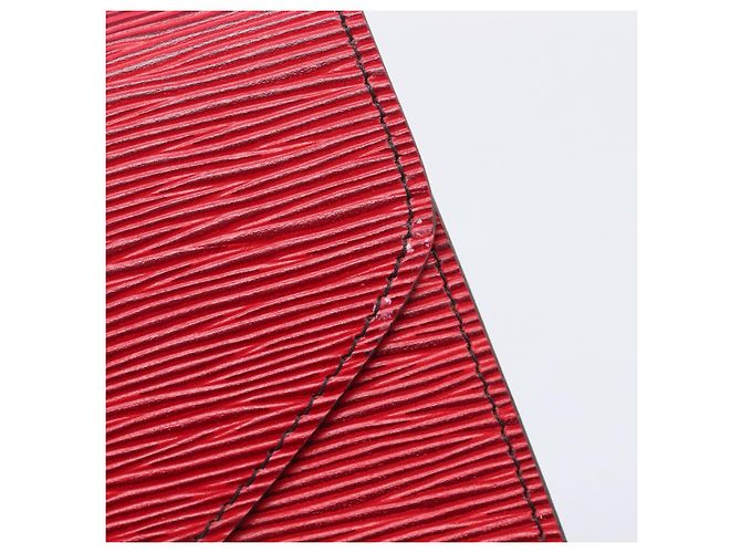 LOUIS VUITTON Epi Art Deco Clutch Bag Red M52637 LV Auth ep16193 Rot - Ansicht 13
