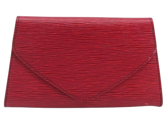 LOUIS VUITTON Epi Art Deco Clutch Bag Red M52637 LV Auth ep16193 Rot - Ansicht 2