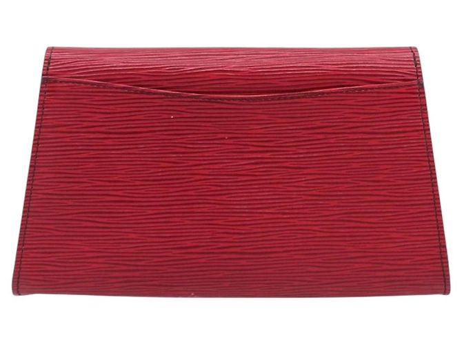 LOUIS VUITTON Epi Art Deco Clutch Bag Red M52637 LV Auth ep16193 Rot - Ansicht 3