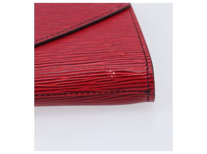 LOUIS VUITTON Epi Art Deco Clutch Bag Red M52637 LV Auth ep16193 Rot - Ansicht 8