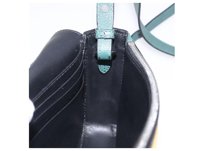 Borsa a tracolla BURBERRY Nova Check Canvas Green Silver Auth ka6391A Argento Verde - vista 19