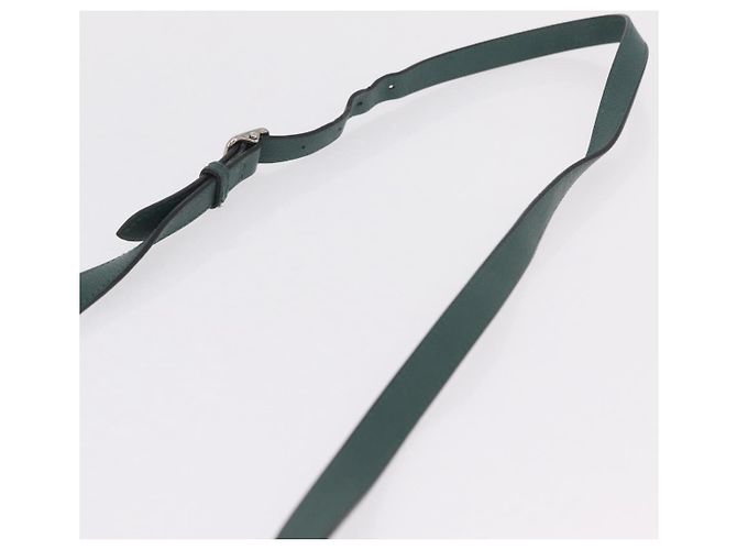 Borsa a tracolla BURBERRY Nova Check Canvas Green Silver Auth ka6391A Argento Verde - vista 8