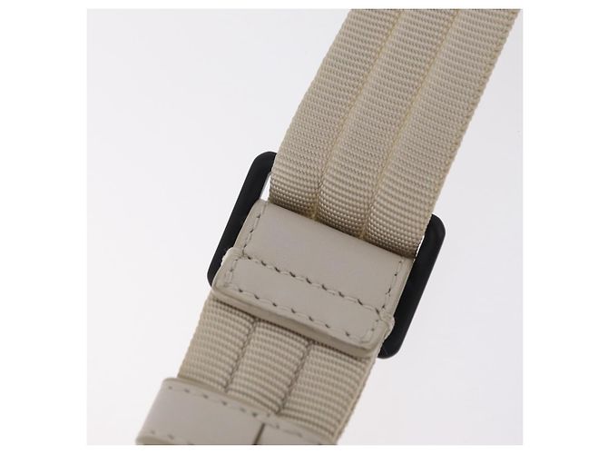BOTTEGA VENETA Borsa a tracolla Leggero in pelle Bianca Auth ka6402 Bianco - vista 10