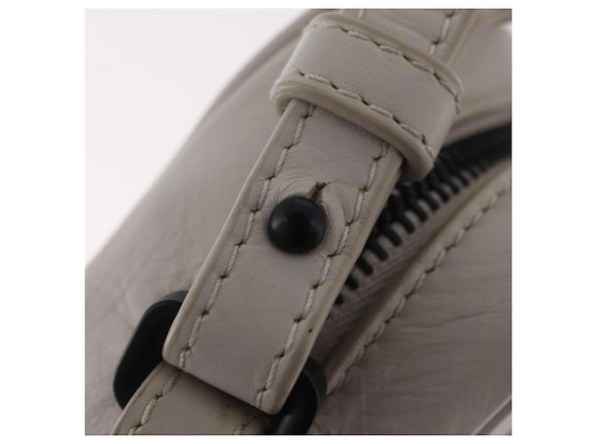 BOTTEGA VENETA Borsa a tracolla Leggero in pelle Bianca Auth ka6402 Bianco - vista 16