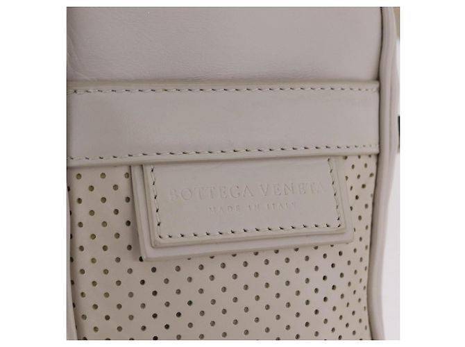 BOTTEGA VENETA Borsa a tracolla Leggero in pelle Bianca Auth ka6402 Bianco - vista 18
