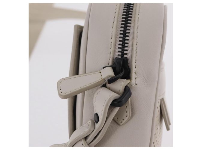 BOTTEGA VENETA Borsa a tracolla Leggero in pelle Bianca Auth ka6402 Bianco - vista 19