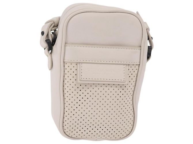 BOTTEGA VENETA Borsa a tracolla Leggero in pelle Bianca Auth ka6402 Bianco - vista 2