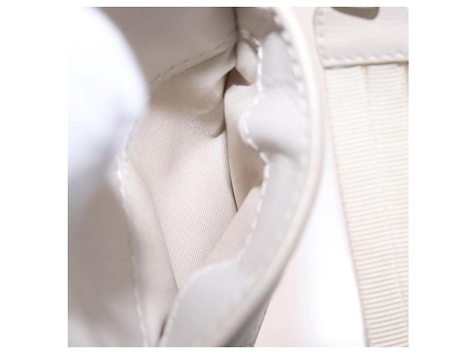 BOTTEGA VENETA Borsa a tracolla Leggero in pelle Bianca Auth ka6402 Bianco - vista 23