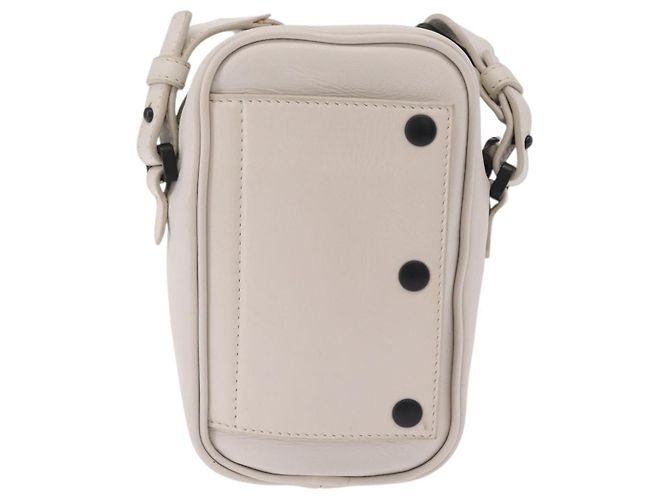 BOTTEGA VENETA Borsa a tracolla Leggero in pelle Bianca Auth ka6402 Bianco - vista 3