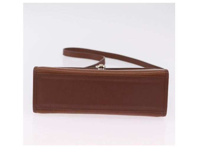 Burberrys Handtasche Leder 2way Braun Silber Auth BA16165 - Ansicht 12