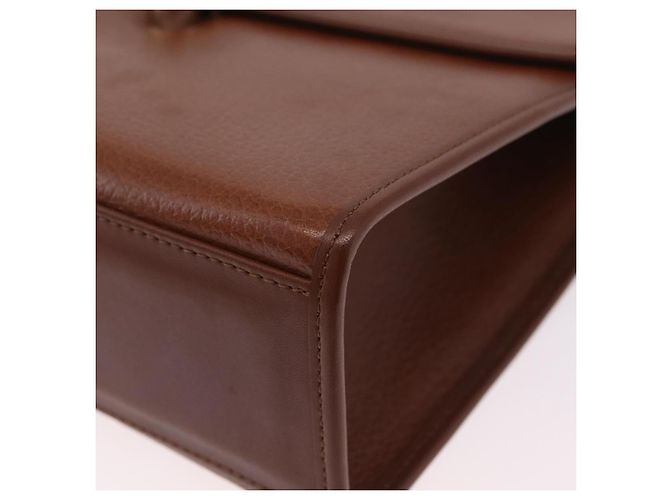 Burberrys Handtasche Leder 2way Braun Silber Auth BA16165 - Ansicht 14
