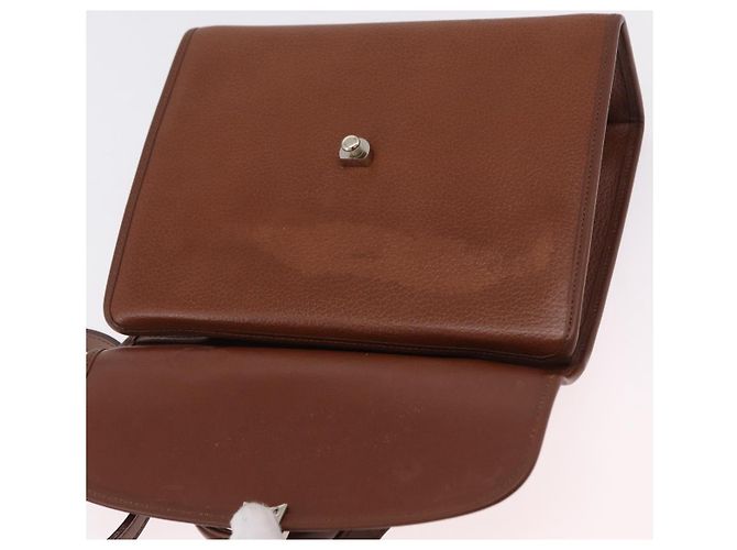 Burberrys Handtasche Leder 2way Braun Silber Auth BA16165 - Ansicht 19