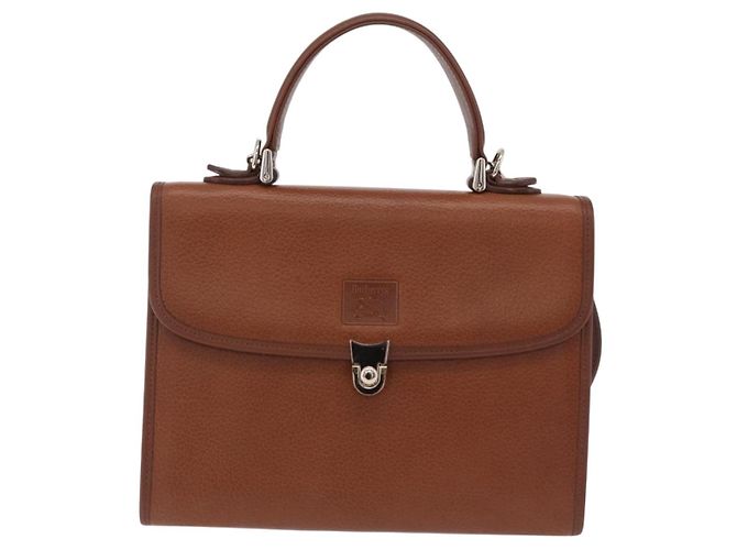 Burberrys Handtasche Leder 2way Braun Silber Auth BA16165 - Ansicht 2