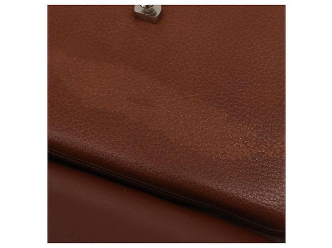 Burberrys Handtasche Leder 2way Braun Silber Auth BA16165 - Ansicht 20