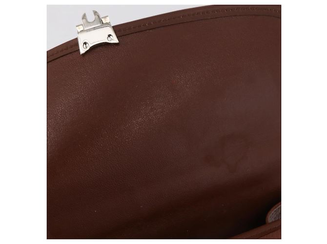 Burberrys Handtasche Leder 2way Braun Silber Auth BA16165 - Ansicht 21