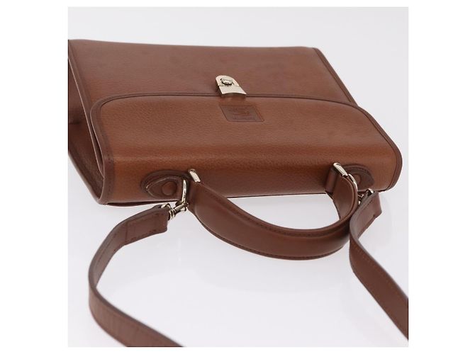 Burberrys Handtasche Leder 2way Braun Silber Auth BA16165 - Ansicht 7