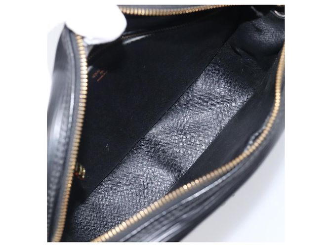Borsa a tracolla LOUIS VUITTON Epi Jeune Fille MM Nera M52152 LV Auth ep16038A Nero - vista 10