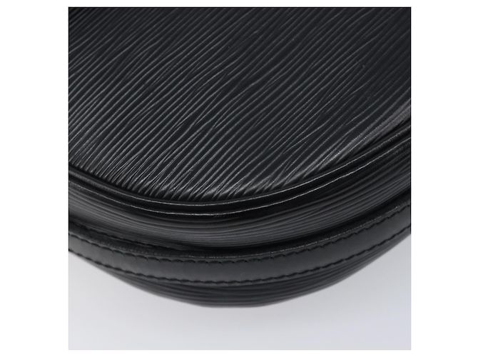 Borsa a tracolla LOUIS VUITTON Epi Jeune Fille MM Nera M52152 LV Auth ep16038A Nero - vista 15
